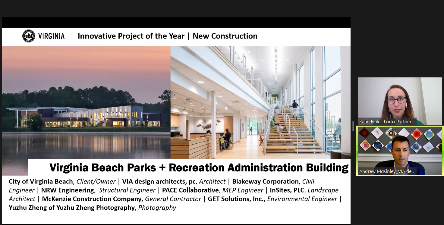 Virginia Beach Parks+Rec Wins Two USGBC Virginia Awards VIA design